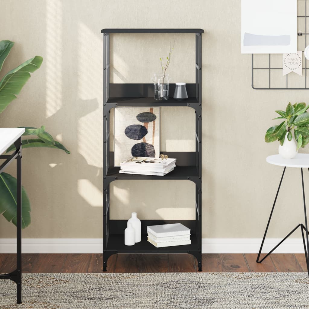 Berkfield Bookshelf Black 50x33x117.5 cm Engineered Wood