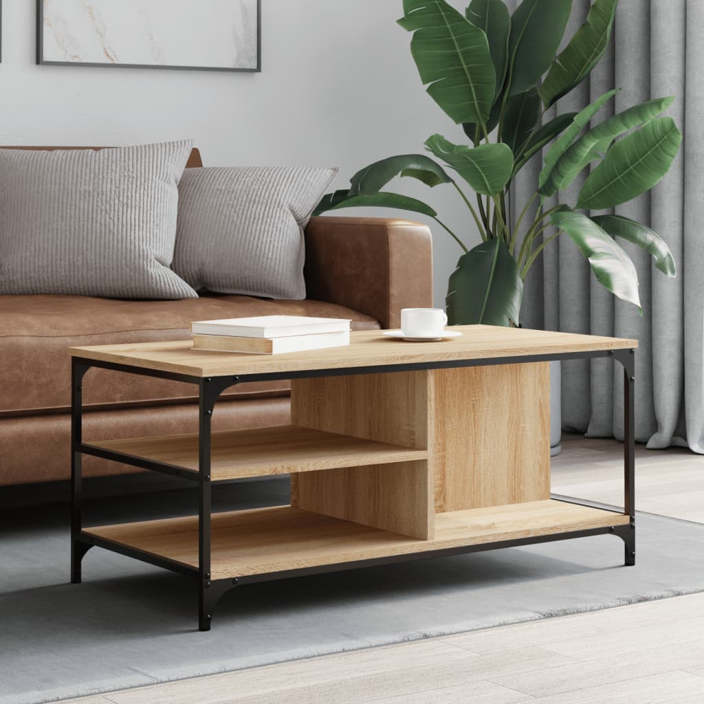 Berkfield Coffee Table Sonoma Oak 100x50x45 cm Engineered Wood