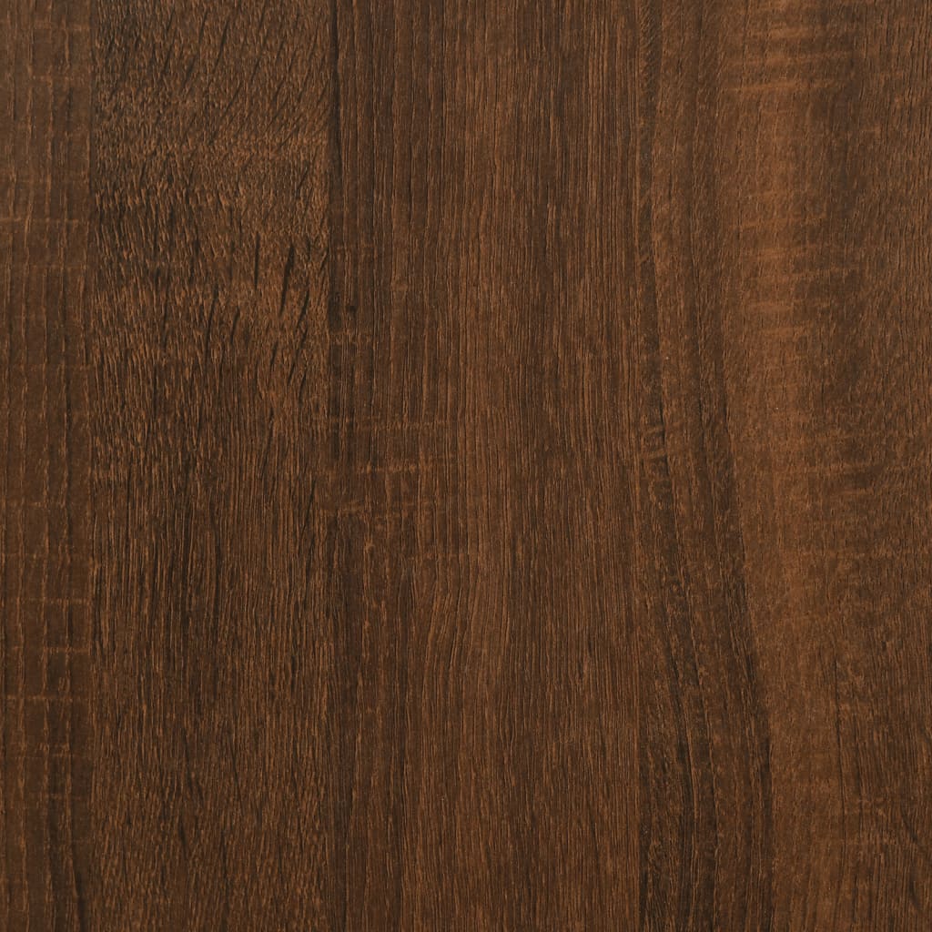 Berkfield Wall Shelves with Bars 2 pcs Brown Oak 60x16x14 cm