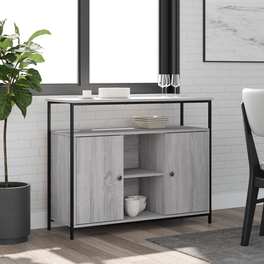 Berkfield Sideboard Grey Sonoma 100x35x80 cm Engineered Wood