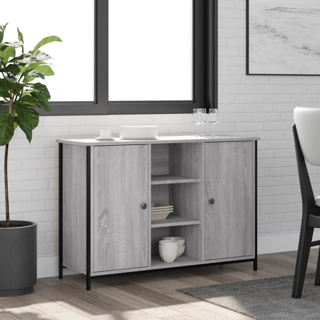 Berkfield Sideboard Grey Sonoma 100x35x70 cm Engineered Wood