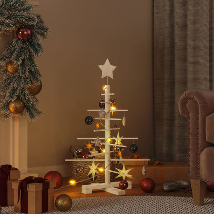Berkfield Wooden Christmas Tree for Decoration 75 cm Solid Wood Pine