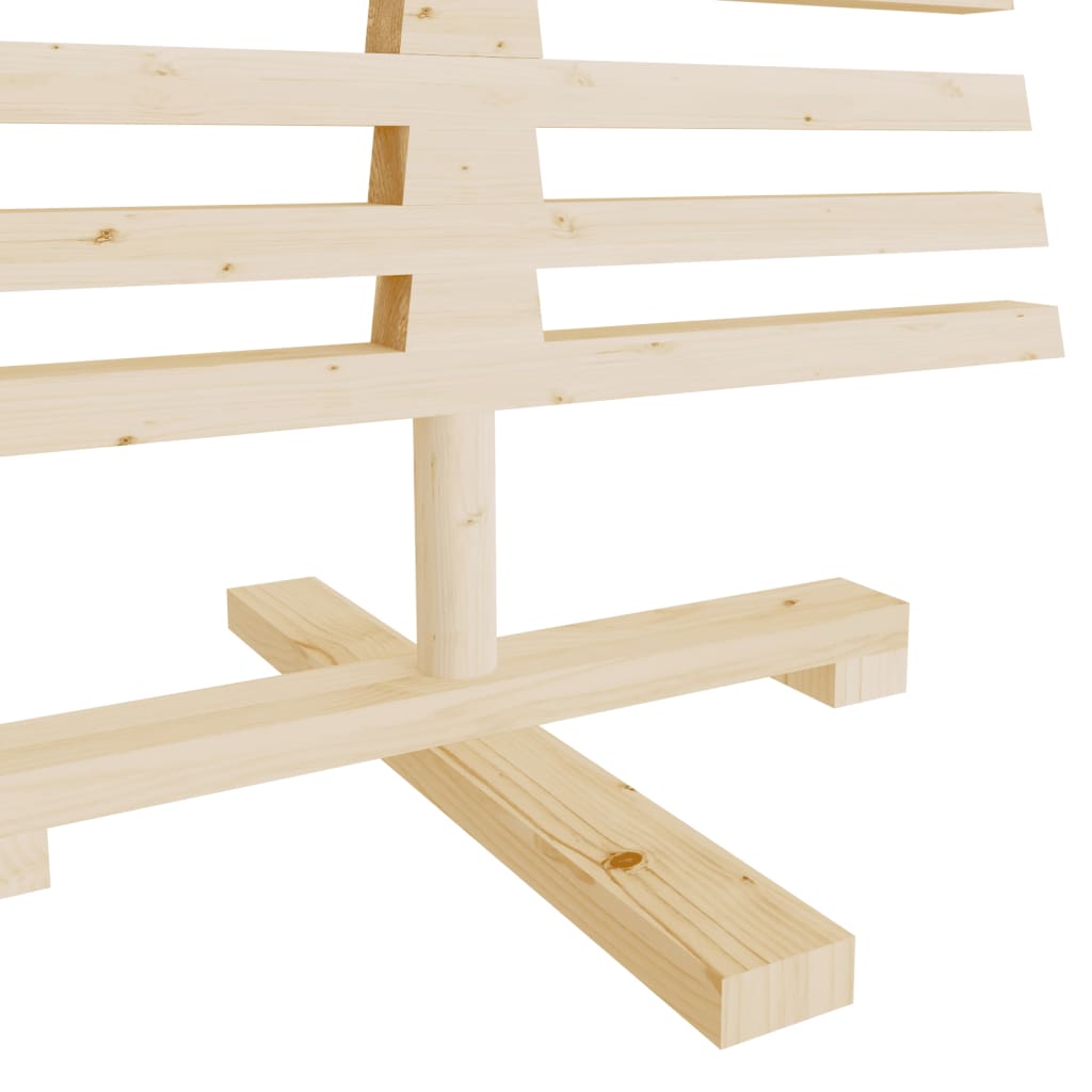 Berkfield Wooden Christmas Tree for Decoration 120 cm Solid Wood Pine