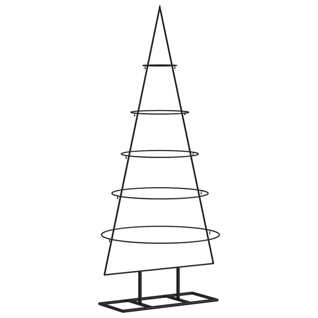 Berkfield Metal Christmas Tree for Decoration Black 125 cm