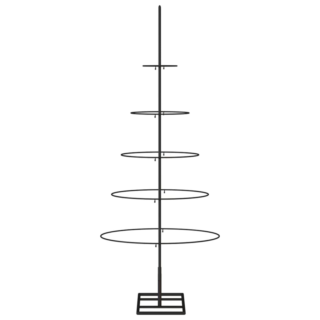 Berkfield Metal Christmas Tree for Decoration Black 125 cm
