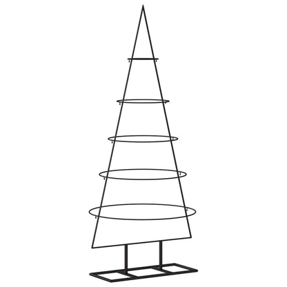 Berkfield Metal Christmas Tree for Decoration Black 125 cm