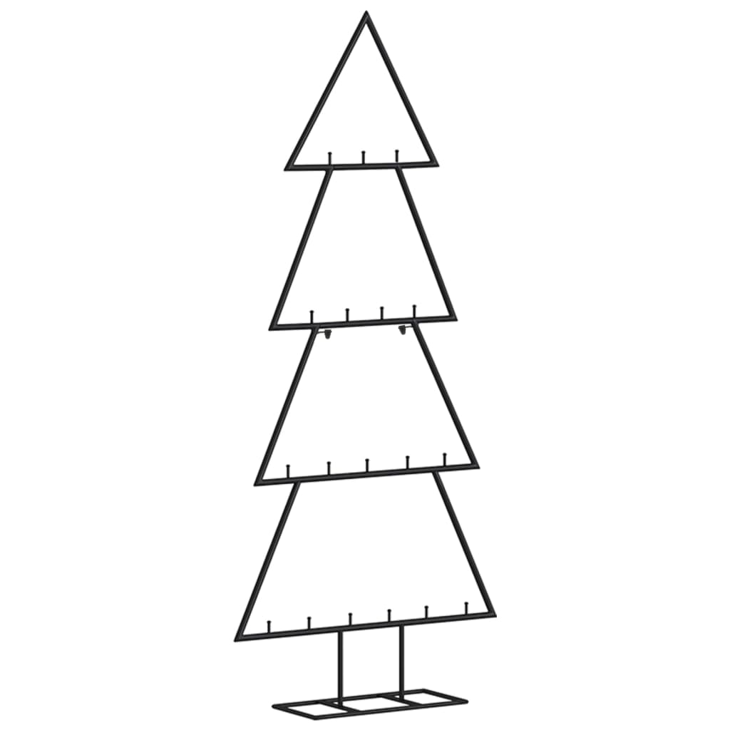 Berkfield Metal Christmas Tree for Decoration Black 90 cm