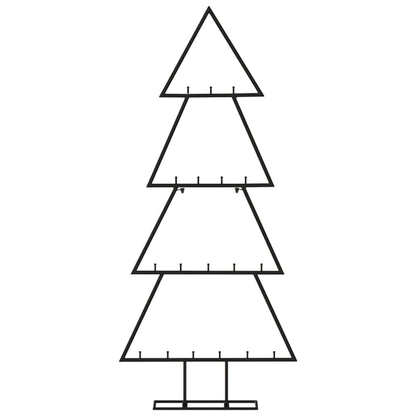 Berkfield Metal Christmas Tree for Decoration Black 90 cm
