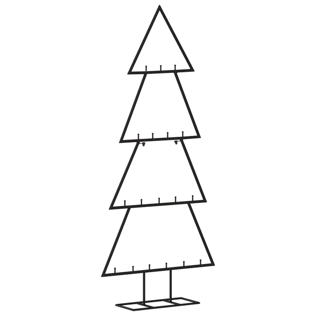 Berkfield Metal Christmas Tree for Decoration Black 90 cm