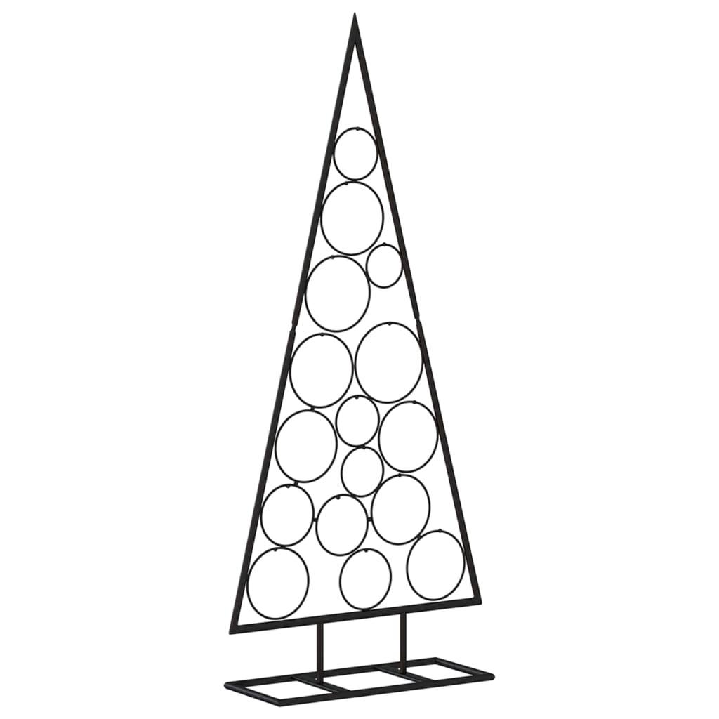 Berkfield Metal Christmas Tree for Decoration Black 125 cm