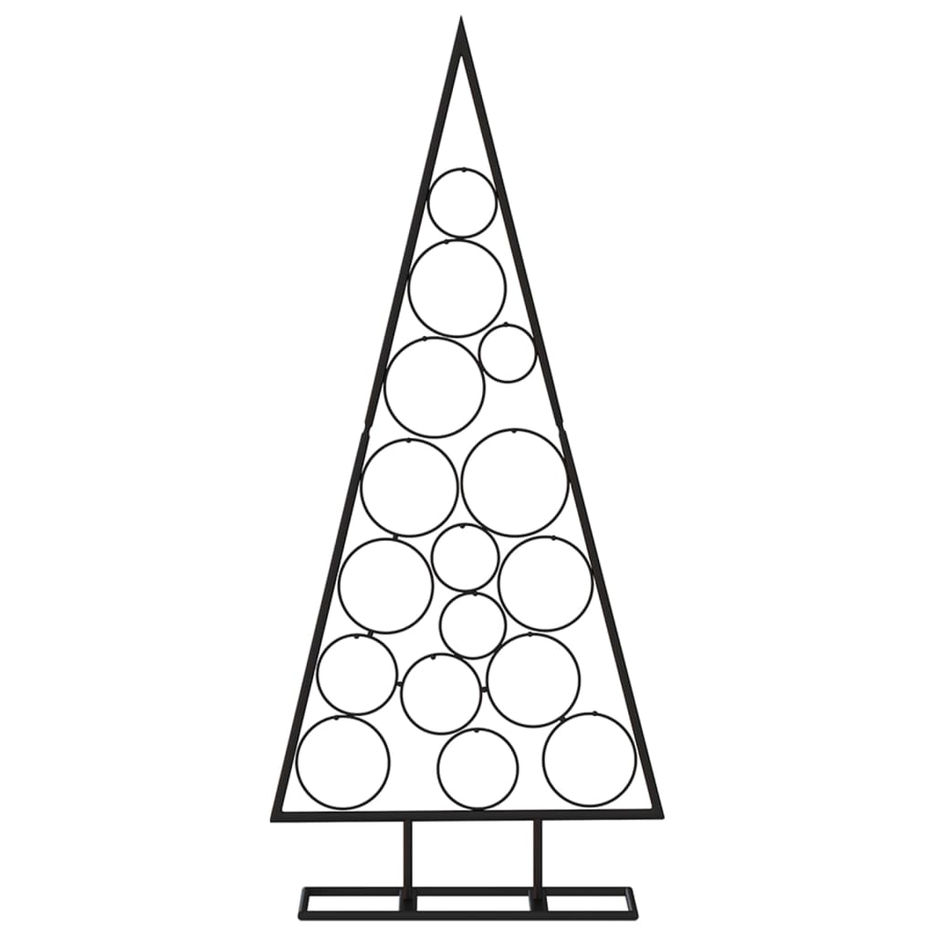 Berkfield Metal Christmas Tree for Decoration Black 125 cm