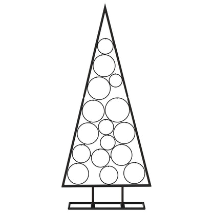 Berkfield Metal Christmas Tree for Decoration Black 125 cm