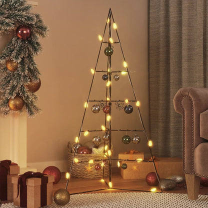 Berkfield Metal Christmas Tree for Decoration Black 100 cm