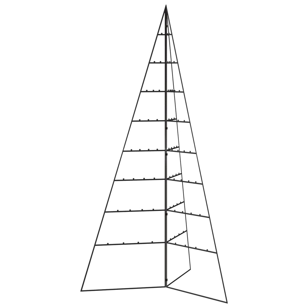 Berkfield Metal Christmas Tree for Decoration Black 180 cm