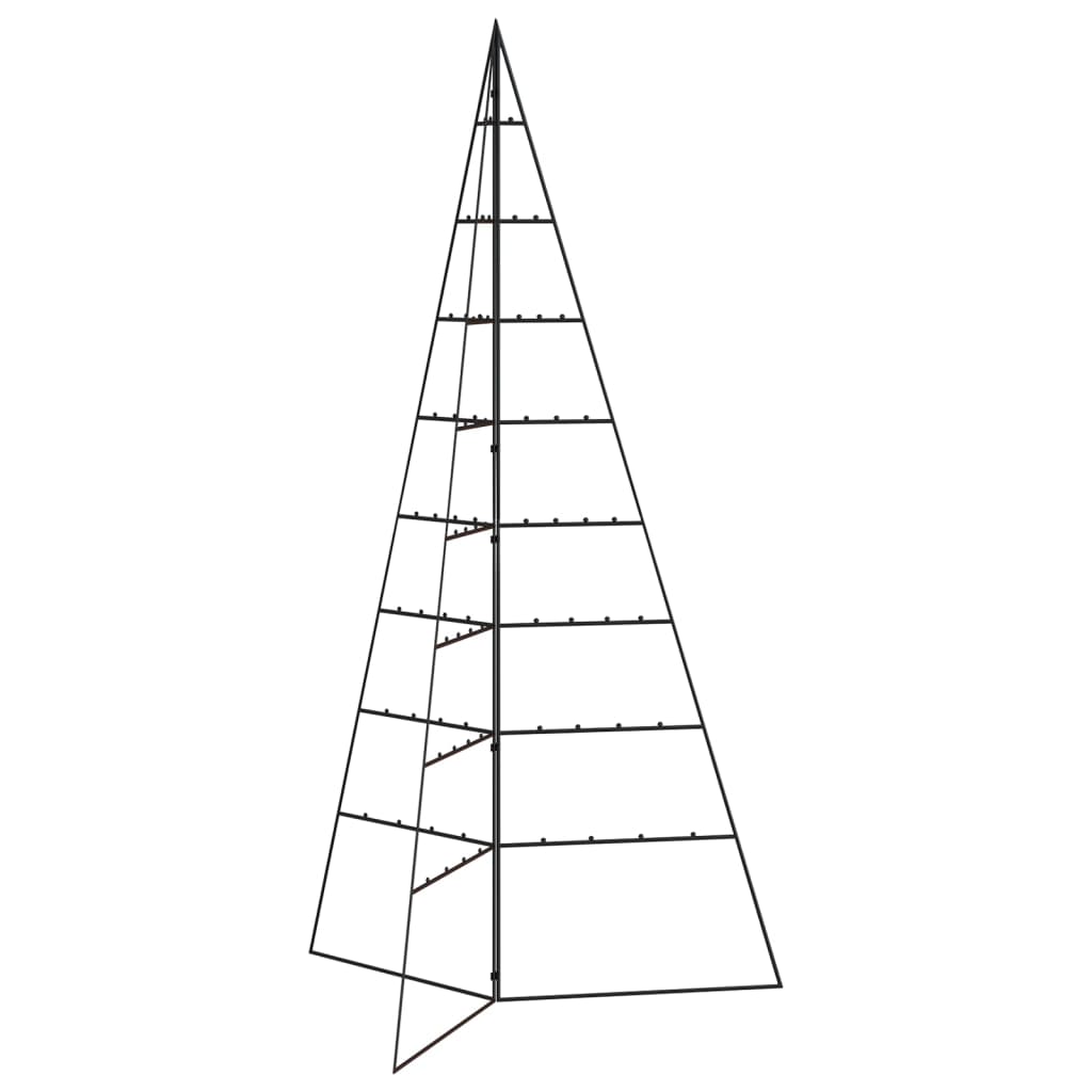 Berkfield Metal Christmas Tree for Decoration Black 180 cm