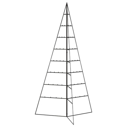 Berkfield Metal Christmas Tree for Decoration Black 180 cm
