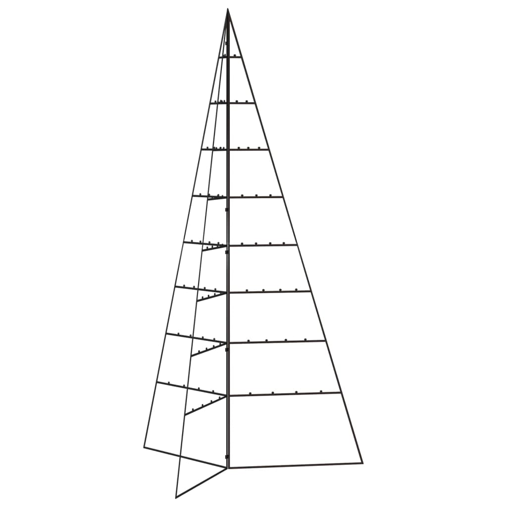 Berkfield Metal Christmas Tree for Decoration Black 180 cm