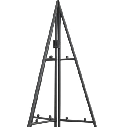 Berkfield Metal Christmas Tree for Decoration Black 180 cm