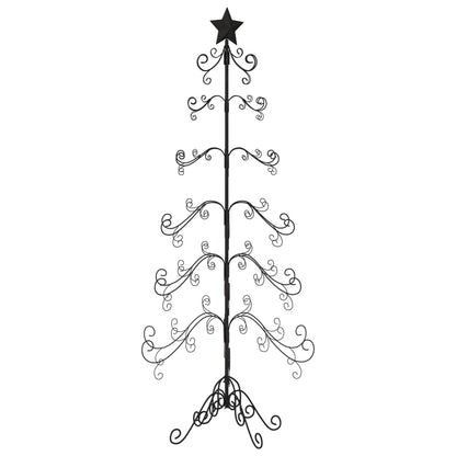 Berkfield Metal Christmas Tree for Decoration Black 215 cm