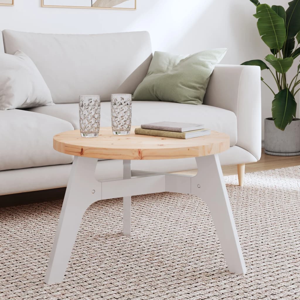 Berkfield Table Top Round �_�”�_60x3 cm Solid Wood Pine