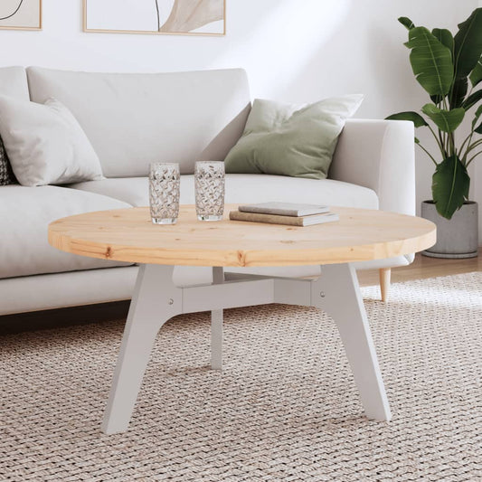 Berkfield Table Top Round �â�_90x3 cm Solid Wood Pine