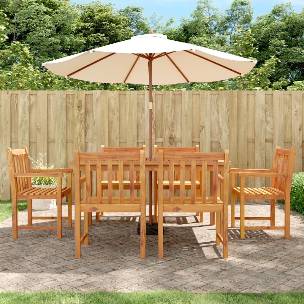 Berkfield Garden Chairs 6 pcs 56x55.5x90 cm Solid Wood Acacia