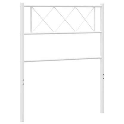 Berkfield Metal Headboard White 105x90 cm