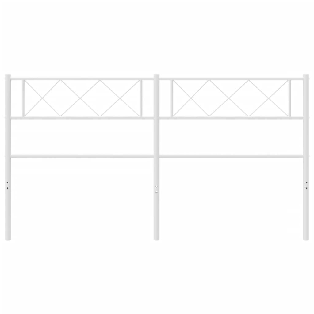 Berkfield Metal Headboard White 156x90 cm