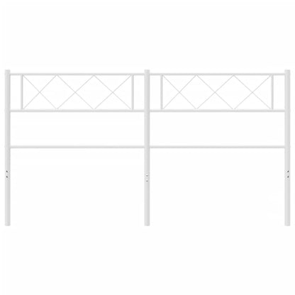 Berkfield Metal Headboard White 156x90 cm
