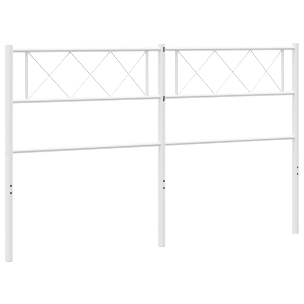 Berkfield Metal Headboard White 156x90 cm