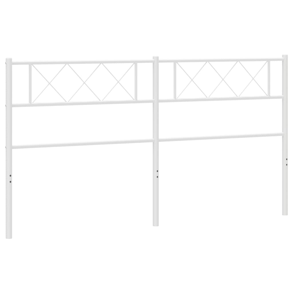 Berkfield Metal Headboard White 187x90 cm