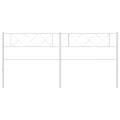 Berkfield Metal Headboard White 187x90 cm