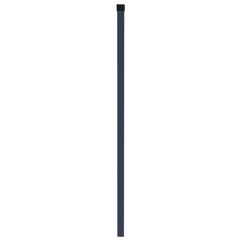 Berkfield Fence Posts 20 pcs Grey 280 cm Galvanised Steel