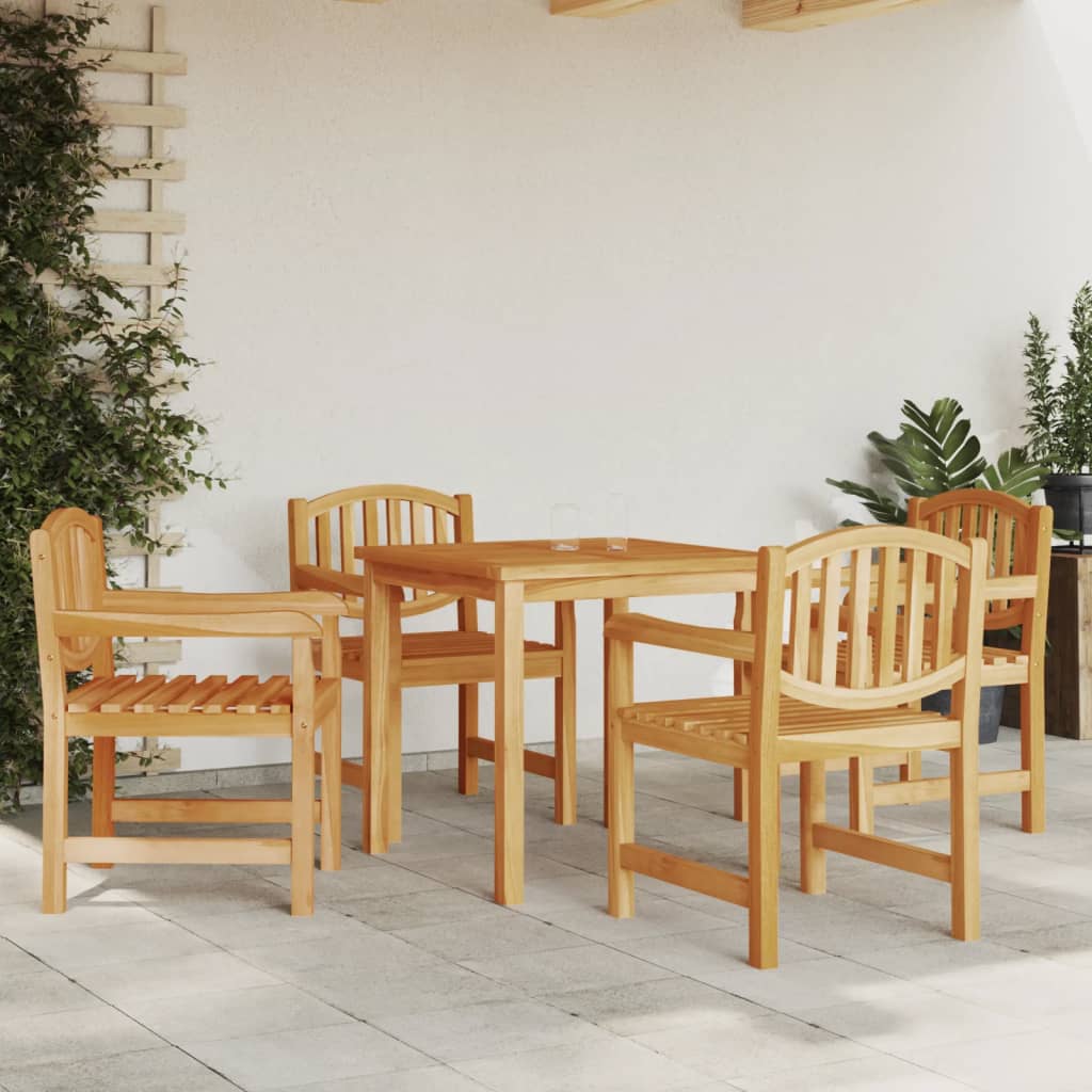 Berkfield Garden Chairs 4 pcs 58x59x88 cm Solid Wood Teak