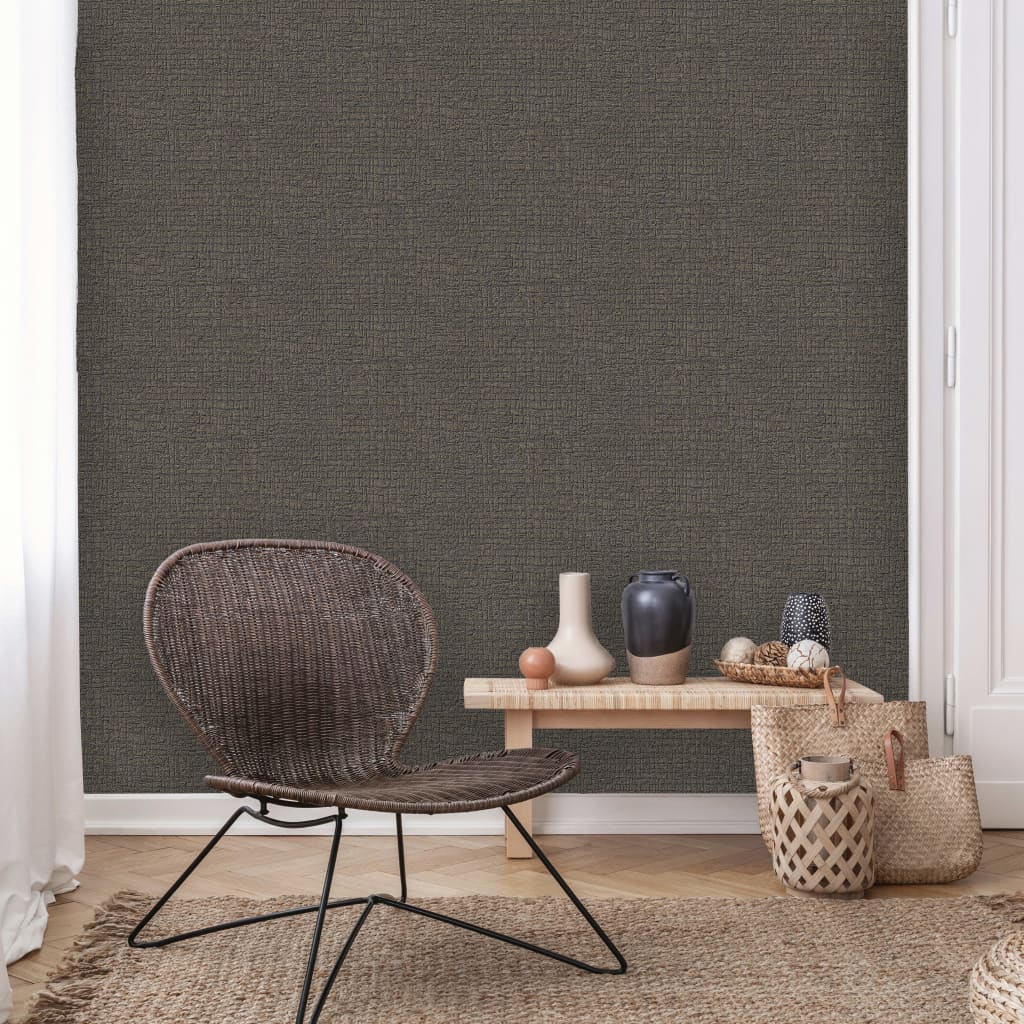 DUTCH WALLCOVERINGS Wallpaper Texture Black