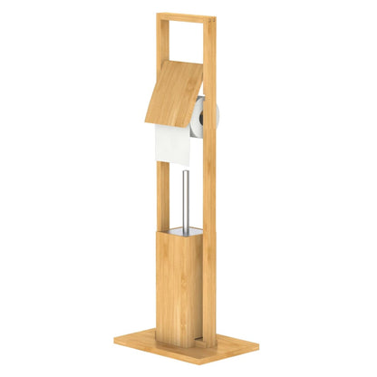 EISL Toilet Set Roll and Brush Bamboo 30x21x82 cm