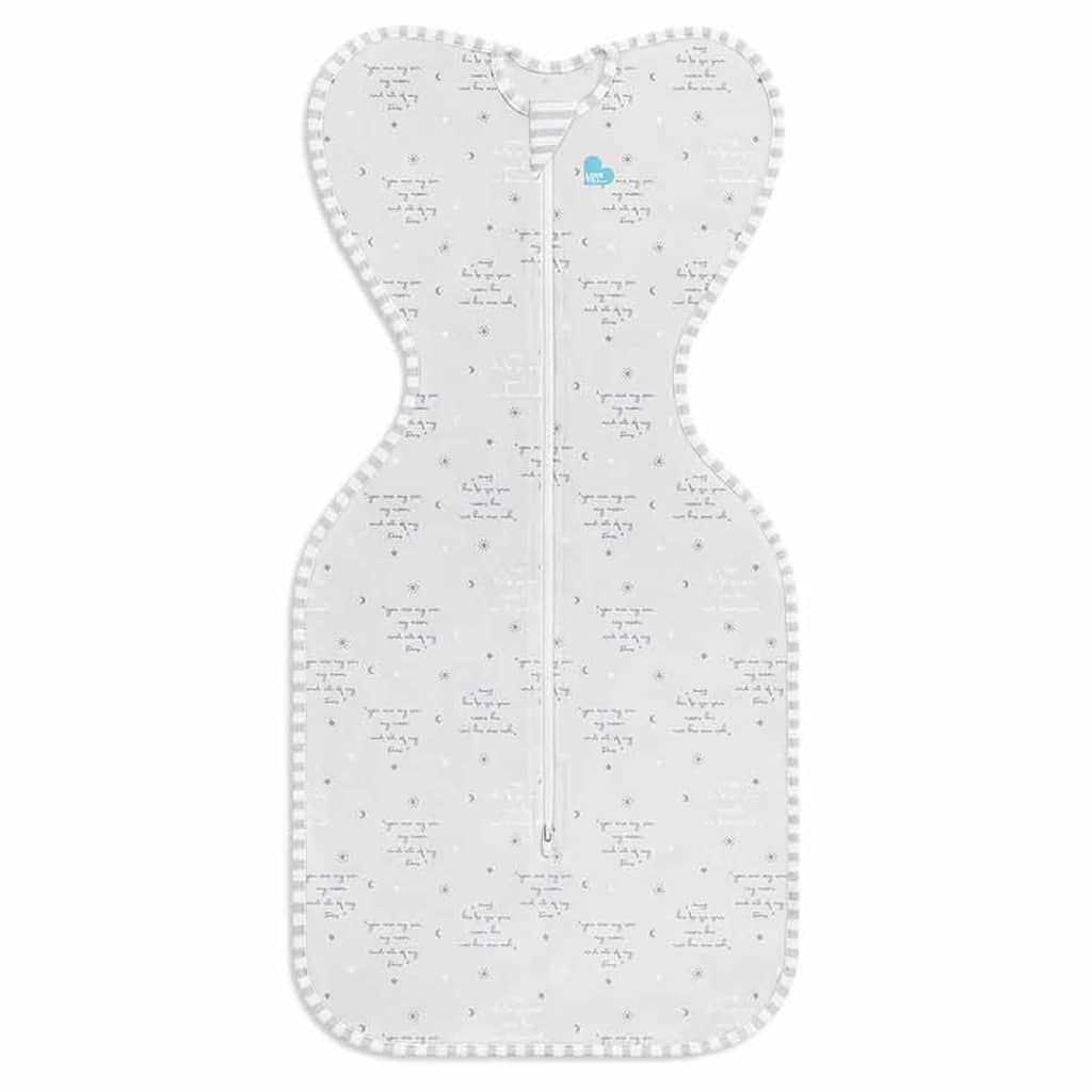 Love to Dream Baby Swaddle Swaddle Up Lite Stage 1 M Text Grey