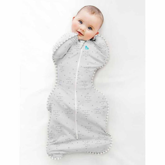 Love to Dream Baby Swaddle Swaddle Up Lite Stage 1 M Text Grey